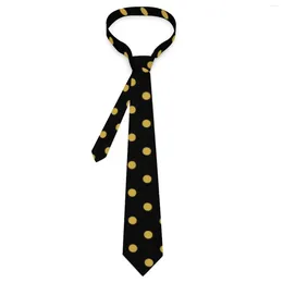 Bow Ties Gold Dot Print Tie Polka Dots Custom DIY Neck Classic Elegant Collar For Male Wedding Necktie Accessories