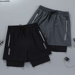 Designer Shorts Are Selling Well. American Shorts Mens Double Layer Basketball Three Crop Lining Fast Drying Two Piece Soccer Loose Sweatpants Fashion