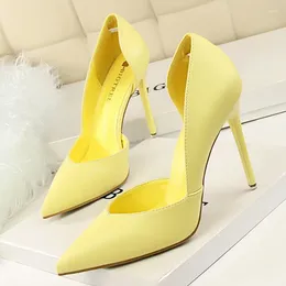 Dress Shoes Fashionable High-heeled Black Pink Yellow Lady Bride Wedding Party