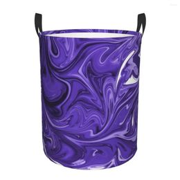 Laundry Bags Basket Purple Space Cloth Folding Dirty Clothes Toys Storage Bucket Household
