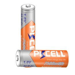 PKCELL 2500mWh AA Rechargeable Battery High Quality 1.6V NI-ZN AA Batteries with Box for Game Machine Microphones Mouse Clock