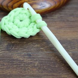 3mm-12mm Crochet Hook Knitting Needles White Plastic Handle Thick Head Tools DIY Crafts Knitting Accessories