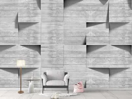 Wallpapers Custom 3D Mural Wallpaper Nordic Fashion Living Room Bedroom Po Grey Background Wall Murals