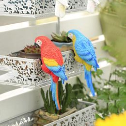 Garden Decorations Artificial Parrot Model Bird Ornaments Cute Crafts Fake Decor For Home Backyard Porch Indoor Outdoor