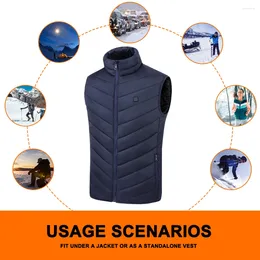 Blankets Unisex Electric Heating Vest Rechargable Thermal Jacket 3 Levels 2 Areas For Outdoor Hiking Cycling Blanket