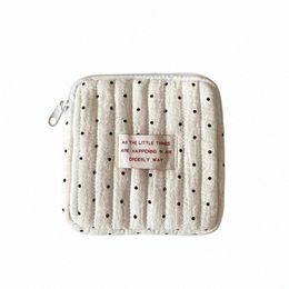 sanitary Napkin Storage Bags Cott Cute Korea Coin Purse Bag Coin Jewelry Organizer Card Pouch Case Small Makeup Cosmetic Bags i1YK#