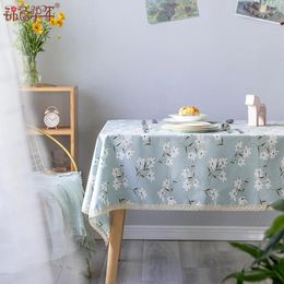 Table Cloth Fabric Is Waterproof Oil Resistant Scald And Washable Rectangular Cotton Linen Tablecloth