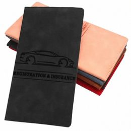 pu Leather Ultra-thin Driver License Holder Driving License Case ID Bag DIY Cover for Car Driving Documents Folder Wallet Unisex j4pt#
