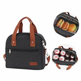 denuoniss Large Capacity Lunch Bag For Women Thermal Insulated Bread Bag Leakproof Portable Cooler Beer Bag With Shoulder Strap n7Q1#