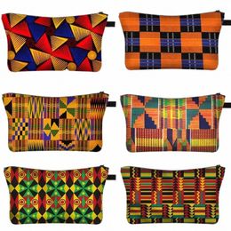 african Woman Print Cosmetic Bag Afro Ladies Makeup Bags Fi Girls Cosmetic Case Portable Lipstick Storage Bags for Travel u7TY#