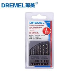 Dremel 7 Pcs Twist Drill Bit Set 0.8-3.2Mm High Speed Steel Mini Drill Bits for Electric Driller Grinder Wood/metal Hole Cutter