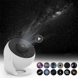 NEW 12 in 1 LED Star Projector Night Light Planetarium Earth Solar System Projector Light-Romantic Gifts for Men Women Children