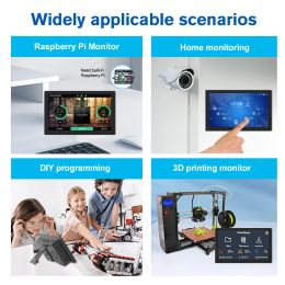 Unew 7" Raspberry Pi Series Display 1920x1080P HDMI Interface for Embedded Projects and Mobile Devices, Adapted for Pi 5 4 3
