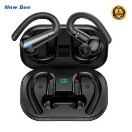 Headphones New Bee X13 Wireless Earbuds Sport TWS Bluetooth Headset 40Hrs Earphones with Mic IPX6 Waterproof Earpiece with LED Display