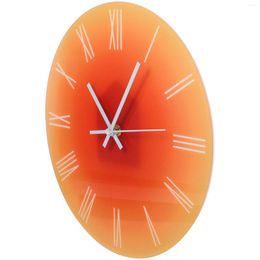 Wall Clocks Office Decor Acrylic Clock Decorative Living Room Bathroom Round Silent Non Ticking