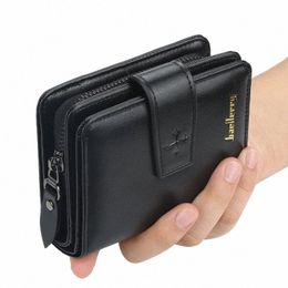 new Busin Men Wallets Zipper Card Holder High Quality Male Purse New PU Leather Vintage Coin Holder Men Wallets T2zg#