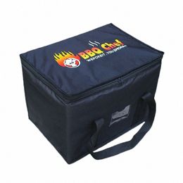 50l Extra Large Cooler Bag Car Ice Pack Insulated Thermal Lunch Pizza Bag Fresh Food Delivery Ctainer Refrigerator Bag I8Y5#