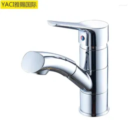 Bathroom Sink Faucets Vidric Factory Direct Copper Basin Pull-out Faucet And Cold Kitchen Can Be Rotated