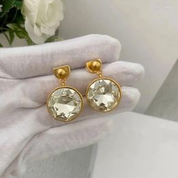 Stud Earrings Earring Frosted To Make Old Retro French Light Luxury High Sense Studs Piercing Aretes De Mujer Pendientes Brincos Boucles