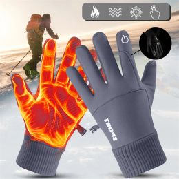 Waterproof Windproof Winter Gloves Touch Screen Warm Full Finger Gloves Outdoor Sports Cycling Fishing Skiing Bicycle Driving