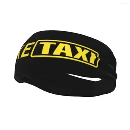 Berets Custom Fake Taxi Sport Headband For Men Women Elastic Moisture Wicking Gym Sweatbands