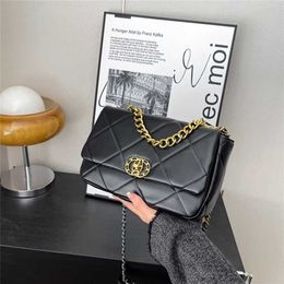 Xiang19bag Cloud Fragrant Wind Handbag Chain Ribbed Grid Womens Real Leather New 70% Off Online sales factory outlet