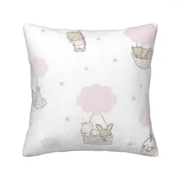 Pillow Cloud Air Balloon Corduroy Sofa Backrest Bedside Soft Package Lovely Pattern