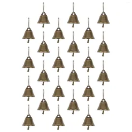 Party Supplies 25 Pcs Bronze Horn Bell Small Bells Pendant Decorative Ornament Christmas Tree Decorations Brass Hanging Copper Pretty