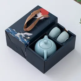 Teaware Sets Ruyao Tea Set 1 Pot 2 Cups Gift Box Packaging
