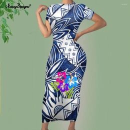 Party Dresses Noisydesigns Women Dress Elegant Boho Flowers Print Evening Casual 4XL Office Bodycon Club Outfits Dropship