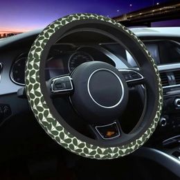 Steering Wheel Covers 38cm Orla Kiely Floral Elastic Flower Abstract Auto Decoration Suitable Steering-Wheel Accessories