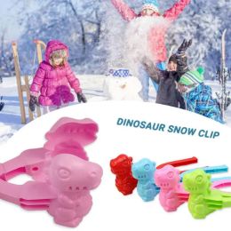 Dinosaur Shape Snowball Clip Outdoor Winter Snow Ball Mould Snowman Maker Clip Snow Fight Tool Gift For Children