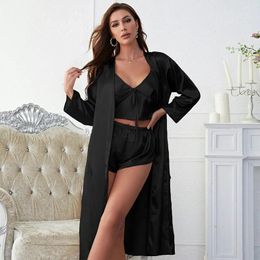 Women's Sleepwear Pijamas Set For Women Pajamas Sleep Elegant Sets Woman Clothing Pajama Sexy Pieces Bras Nightie Lingerie