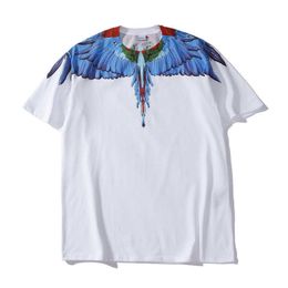 fashion brand mb short sleeve marcelo classic jersey burlon phantom wing t-shirt Colour feather lightning blade couple half t-shirtW5Z5