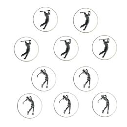 Marks Golf Ball Markers Assorted Patterns Value Pack of 10 Golf Gifts