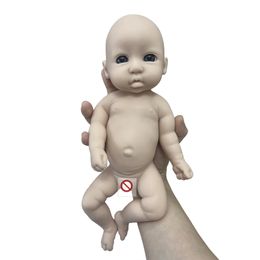 11 Inch=28 Cm Handmade Painted Bebe Newborn Full Body Soft Silicone Reborn Doll bebe reborn corpo de silicone inteiro