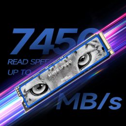 MOVESPEED M2 SSD NVMe 4TB 2TB 1TB Internal Solid State Hard Disk 7450MB/s PCIe 4.0x4 M.2 2280 SSD Drive for Laptop Desktop PS5