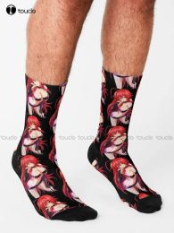 Rias Gremory High School Dxd Socks Men'S Slipper Socks Unisex Adult Teen Youth Socks 360° Digital Print Gd Hip Hop Gift Retro