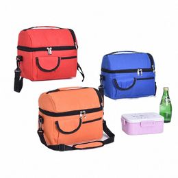 lunch Bag Reusable Insulated Thermal Bag Women Men Multifunctial 10L Cooler and Warm Kee Lunch Box Leakproof Waterproof M9ZP#