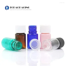 Storage Bottles 100PCS 5ml Screw Cap Bottle Empty PET Plastic Cosmetic Container Small Sample Lotion Essential Oil Refillable Makeup Serum