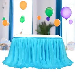 Table Skirt Wedding Decor Dinning Skirts Tablecloth Party Tulle Props