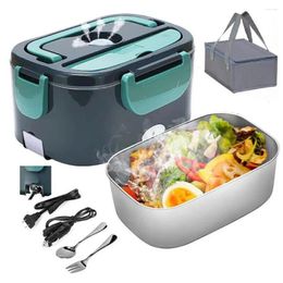 Dinnerware 1.5L Electric Heating Lunch Box Portable For Car Office Warmer Container Plug-in