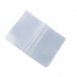 q1qa Plastic PVC Clear Pouch Name ID Credit Card Holder Case Organiser Keeper Pocket B9S8#