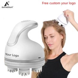 Custom Electric Scalp Massager Head Massage Stimulate Hair Growth Deep Blood Circulation HealthCare Relax Antistress Masaje 240320