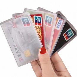 1/5/10pcs Transparent Waterpoof Badge Card Cover PVC Bank Credit ID Bus Card Holder Protecti Bag Document Badge Case Pouch i03C#