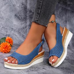 Dress Shoes Wedges Women Sandals Casual Platform Walking Cozy Slippers 2024 Summer Fashion Brand Sport Slides Mujer