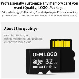 20PCS TF Card Class4-10 32GB 64GB 16G cartao de memoria 128GB 256GB SD Card 8G 4GB 2GB Flash Memory Card for Digital Devices