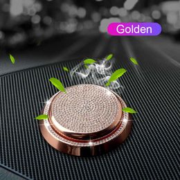 Upgrade Diamond Car Centre Console Perfume Decoration UFO Shape Aromatherapy Diffuser Air Fresh Auto Decoration Bling Car Accessories