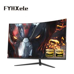 27 inch VA 2k 165hz Curved Screen Gamer Monitors 1MS PC LCD Displays Monitor For Desktop Displays 1MS HDMI Support Free-Sync