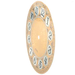 Wall Clocks Brand Dial Face Clock Accessories Not Fade Vintage Aluminium Arabic Numeral Flat Profile